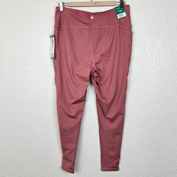 Danskin Performance Wide Waistband Dual Side-Pocket Ankle Legging in Spiced Chai - Picture 11 of 13